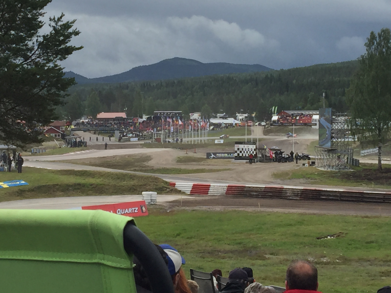 From our view we could see the whole track, with a perfect view of the joker merge